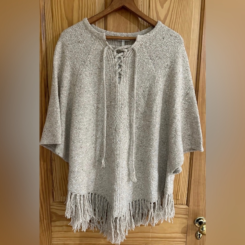 NWT ~ Joie Oatmeal Poncho Sweater Medium
